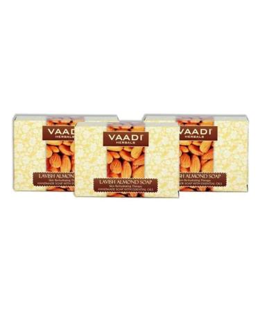 Buy Vaadi Herbals Almond Oil Bar Soap with Honey & Aloe Vera - Handmade Natural Soap - 100% Pure Essential Oils - Pack of 3 (8 Oz) - International Shipping Available - Buy Online on GoSupps.com