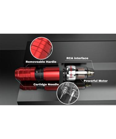 Wormhole Tattoo Kit: Rotary Tattoo Pen for Beginners - Professional Machine with Cartridge Needles & Supplies - Buy Online on GoSupps.com