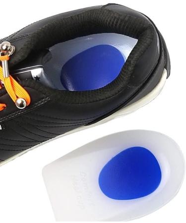 Buy Silicone Oblique Heel Pads for Men & Women - Shock Absorbing Two-Color Design - Size L (40-45) - Blue - Buy Online on GoSupps.com