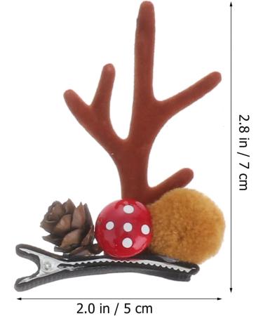 OSALADI 4 Pairs Animal Hair Clips Baby Outfits Headwear for Women Hairpin Christmas Antler Hairpin Kids Hairpins Bang Clips Christmas Hair Clip Christmas Deer Issue Card Hair Accessories - Buy Online on GoSupps.com