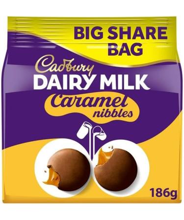 Dairy Milk Bundle with Giant Buttons Sharing Chocolate Bag 185g with Caramel Nibbles 186g & Bitsa Wispa 186g (3 Pack) - Buy Online on GoSupps.com