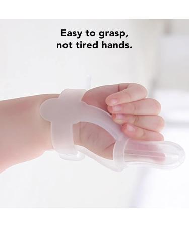 Adjustable Soft Silicone Thumb Protector for Babies & Toddlers - Threet Sucker (Brown & Transparent) - Buy Online on GoSupps.com