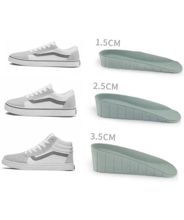 FOMIYES Height Increase Insoles - Non-Slip Shoe Lift Cushion Pads for Comfort & Support | Heightening Inserts in Grey 11.5x8cm - Buy Online on GoSupps.com