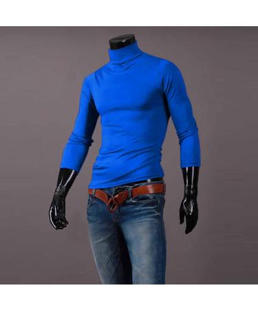 LIUEONG Men's Basic Turtleneck Long Sleeve T-Shirt Pack - Navy Large - Buy Online on GoSupps.com