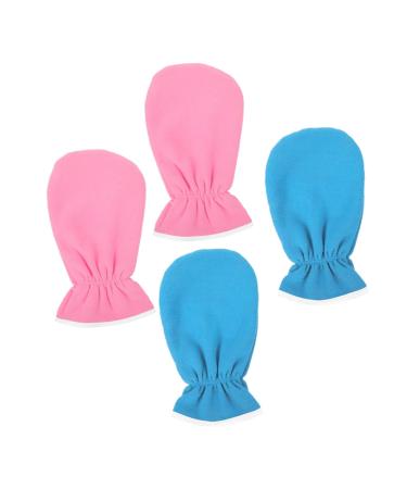 2 Pairs Hand Care Paraffin Wax Bath Mitts Hand Moisturizing Gloves Moisturizing Cotton Gloves Lotion Moisturizing Gloves Paraffin Wax Paraffin Wax Mittens Flannel Gogogmee