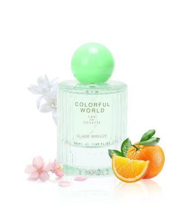 JP MINI-SO Perfume for Women EDT Luxury Perfume with Long Lasting Fragrance for Everyday Wear Floral and Fruity Fresh Scent Colorful World Serie (Glade Breeze) 50ML