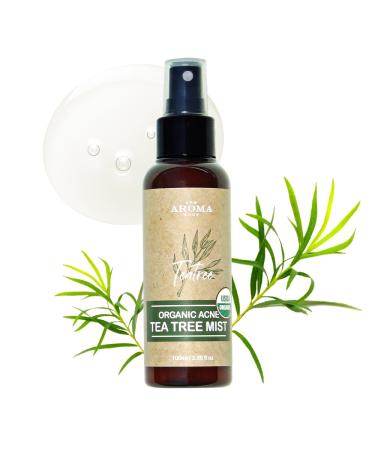TheAromaShop USDA Certified Organic Acne Tea Tree Mist Korea Atonanda Facial & Bag & Body & Face Spray -Acne Skin Care Natural Ingredients - 3.38 fl. oz