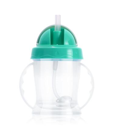 JOYWA Soft Spout Sippy Cups  Learner Cup with Weighted Straw Sippy Cup  Leak-Proof  Spill-Proof  Break-Proof Cups for 6 months+ Toddlers Infant green Green 160.0 Milliliters