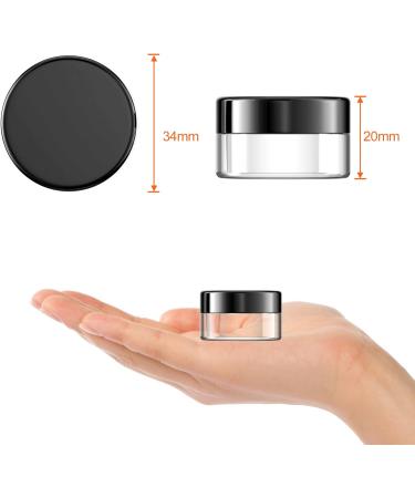 Newans 30-Piece Clear Jars with Screw Caps - Ideal for Make-up Creams & Lotions - Transparent 10G10ml Containers with Stickers - Buy Online on GoSupps.com