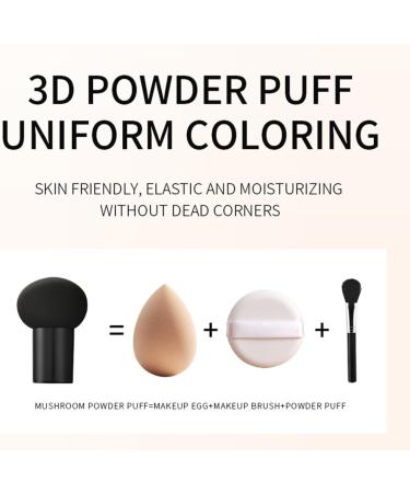 GL-Turelifes Mushroom Head CC Cream Air Cushion Foundation Water Feeling Flawless BB Cream Moisturizing Oil Control Long Lasting Lightweight & Smoothing Natural Concealer (F-01 Ivory 0.53 Oz) 15 g (Pack of 1) F-01 Ivory - Buy Online on GoSupps.com