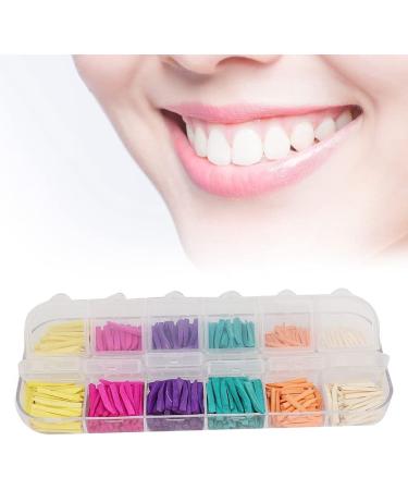Verdant Touch Wooden Wedges - 600 Count Colorful Dental Care Interdental Toothpicks & Brushes for Optimal Oral Hygiene - Buy Online on GoSupps.com
