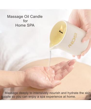 ANSOYER Luxury Massage Oil Candle Moisturizing and Nutritious for Home SPA - Amazing Gift for Women & Men 8.1 Ounces | Pomegranate - Buy Online on GoSupps.com