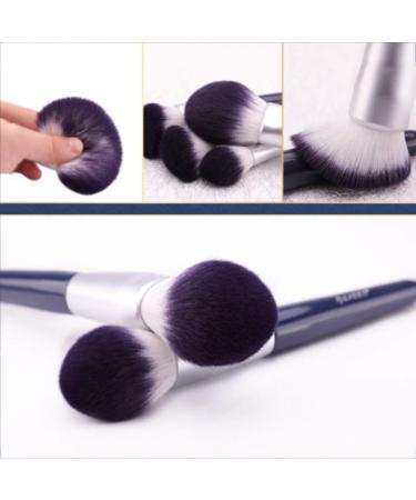 Premium 10-Piece Makeup Brush Set - Non-Irritating Synthetic Brushes with Travel Bag & Foundation Brush for Flawless Application - Buy Online on GoSupps.com