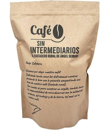 COFFEE WITHOUT INTERMEDIATE - Ethiopia Coffee - Tulip n En Grano unground 1 Kg - Weekly roasted and freshly packaged - Strong flavor intensity - Ideal for Black coffee - Buy Online on GoSupps.com