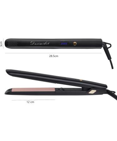 Ionic Hair Straightener Curler for Women - LED Display, Ceramic-Coated, 360 Swivel Cord - Rose Gold - Buy Online on GoSupps.com