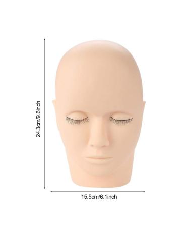 Eyelash Extension Training Head - Realistic Rubber Doll for Cosmetology & Makeup Shops | Perfect for Eyelash Extensions Practice - Buy Online on GoSupps.com