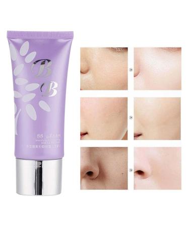 60g Brightening Waterproof BB Cream - Moisturizing Face Makeup & Concealer for All Skin Types - Light Purple - Buy Online on GoSupps.com