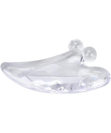 Verdant Touch Gua Sha Facial Tool | Transparent Gua Sha Board for Acupuncture & Trigger Point Therapy | Portable Massage Scraping Tool for Spa Treatments - Buy Online on GoSupps.com