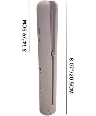 Portable Lavender Hair Straightener - Cordless Flat Iron with Adjustable Temperature for Travel & Short Hair - Buy Online on GoSupps.com