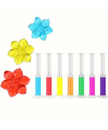 SOKR 6 Pcs Toilet Cleaner Gel Deodorant Air Freshener Aromatic Flower Needle Detergent Flower Toilet Bathroom Fragrance CleaningLavender Gardenia Rose Lemon Sweet Orange Ocean Cherry Blossom
