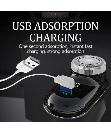 Men's Mini Electric Shaver - Wet/Dry Washable Razor with Fast Charging & Digital Display - Portable Car Mounted Blade for Travel - Buy Online on GoSupps.com