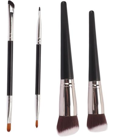 Make Up Brush Set 2 Large Concealer Brush 2 Angled Eyeliner Brush Fine Brush Hair Easy to Use for Beginners Saves Makeup Time Good Helper Fiber Brush Hair - Buy Online on GoSupps.com