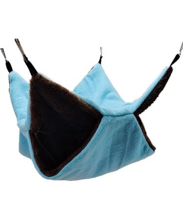 Double Layer Bird Nest Hanging Hammock Bed Toy for Various Small Pets - Blue - Buy Online on GoSupps.com
