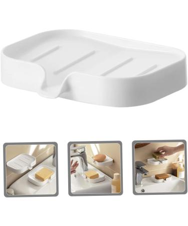 Alipis 5-Stage Plastic Soap Holder - Self-Empty Shower & Sink Soap Container Durable ABS White Palette for Rinse Pools - Buy Online on GoSupps.com