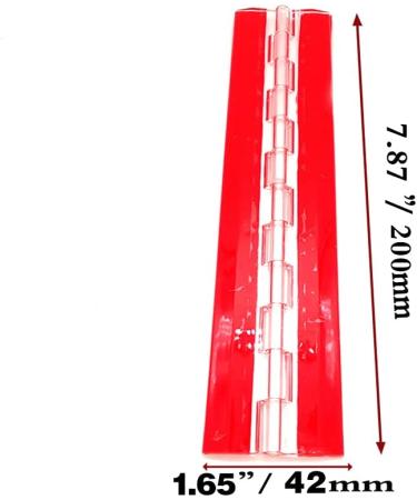 200mm Transparent Plastic Acrylic Continuous Piano Hinge - Self-Adhesive for DIY Projects, Transparent Box, Display Stand, Aquarium Supplies - Buy Online on GoSupps.com