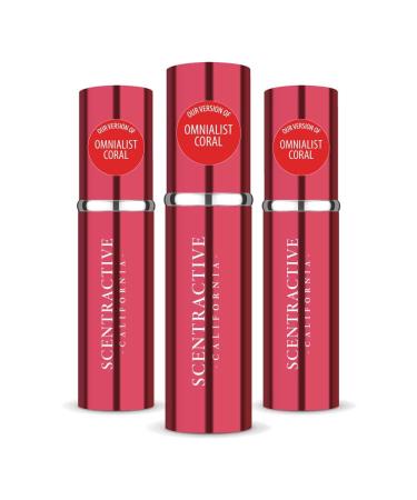 CA Perfume Impression of Omnialist Coral For Women Replica Version Fragrance Dupes Concentrated Long Lasting Eau de Parfum Spray Refillable Atomizer Bottle 0.17 Fl Oz/5ml-X3 BVLGR OMNIALIST CORAL IMPRESSION 0.51 Fl Oz (Pack of 1)