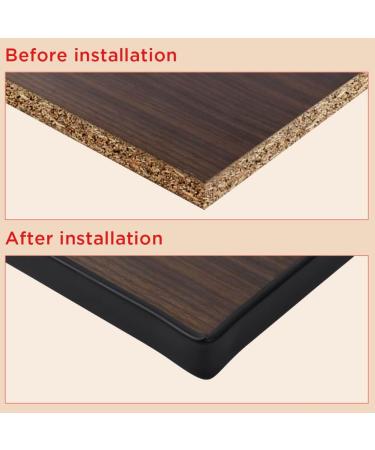 flintronic 3m*16mm U-Shape Flexible Furniture Edge Banding Baby Safty Baby Edge Protector Self Adhesive TPE Wood Edging Tape DIY Furniture Edge Trim for Table Cabinet Furniture Restoration Black 3m*16mm - Buy Online on GoSupps.com