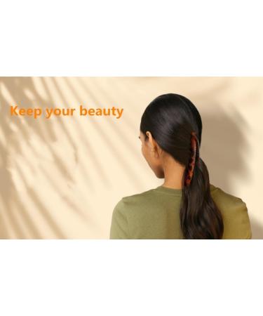 4.75 "Large banana clip for female girls cute clip for fine to thick hair Big hair claw clip Girl claw clip Big claw clip for hair (2 turtle and black) - Buy Online on GoSupps.com