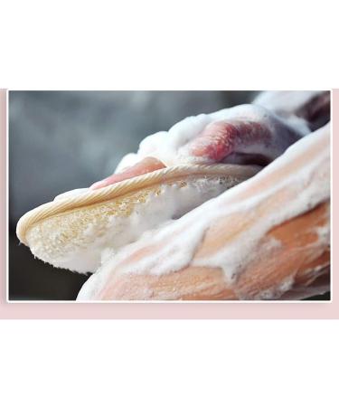 Exfoliating Natural Loofah Sponge Pad Scrubber for Men and Women - Beige | 1pc - Buy Online on GoSupps.com