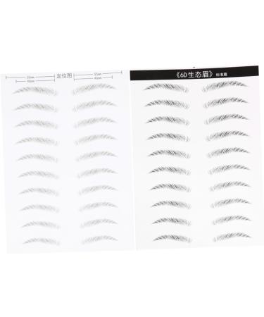 Ipetboom 4 Sheets Pairs False Eyebrows Eyebrow Stickers for Makeup Simulation Eyebrow 6 Proof Patch - Buy Online on GoSupps.com