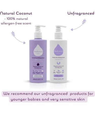 Organic Kokoso Baby Wash and Shampoo - Gentle & Fragrance-Free for Sensitive Skin - Buy Online on GoSupps.com