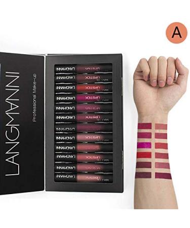 12 Color Waterproof Matte Liquid Lipstick Set | Long-Lasting Moisturizing Lip Gloss | Shop Internationally - Buy Online on GoSupps.com