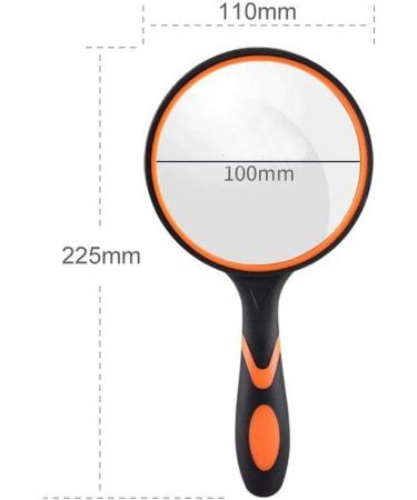 Magnifying Glass 20x high Definition Lens 100mm Lens Suitable for Students and Readers Microscope - Buy Online on GoSupps.com