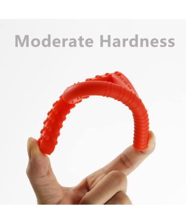 Silicone Teething Ring for Babies - 2 Pack Cooling & Sensory Toy for Teething Relief - Buy Online on GoSupps.com