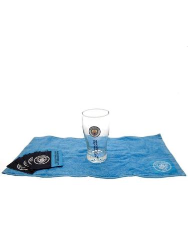 Manchester City Wordmark Mini Bar Set - Stylish Multi-Colour Home Bar Essentials | International Shipping Available - Buy Online on GoSupps.com