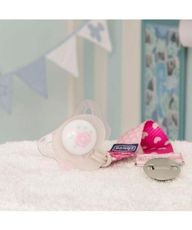 Chicco Pink Pacifier Strap for Girls - Stylish & Secure Baby Accessory | International Shipping Available - Buy Online on GoSupps.com