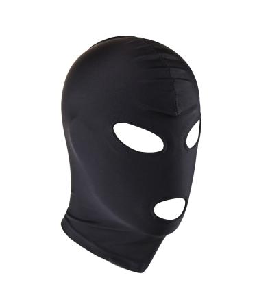 easyforever Unisex Headgear Breathable Blindfold Face Cover Cosplay Costume Open Eye Mouth Hood Mask Open Eye & Mouth