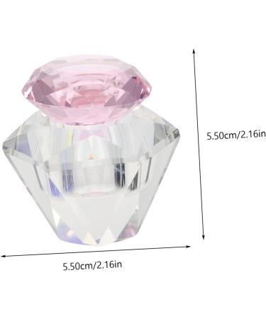 POPETPOP 5 Pcs Nail Art Crystal Cup Glass Nail Dish Dappen Dish Bowl Dappen Dish for Nails Flower Dappen Dish Acrylic Nail Dappen Dish Glass Dappen Dish White Crystal Nail Supplies 5.5x5.5cmx5pcs Pinkx5pcs - Buy Online on GoSupps.com
