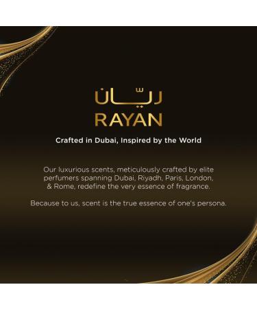 RAYAN Fajr Perfume for Men - Long Lasting Arabian Eau De Parfum 100mL (3.34 Fl oz) Scent with Osmanthus Grapefruit Rosemary Saffron Amber Warmth on a Bed of Musk - Ideal Gift for Valentine's Day - Buy Online on GoSupps.com