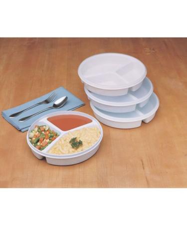 Partitioned Scoop Dish with Lid - Red: Convenient Meal Prep Solution - Buy Online on GoSupps.com