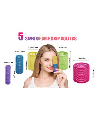 77 Pcs Flexible Hair Rollers Curlers Set with Self Grip Clips - Multi-Colored Foam Twist Rods for Long, Medium, Short Hair - Goodofferplace - Buy Online on GoSupps.com