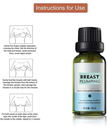 Moriacation Breast-Filling Essential Oil - Natural Tightening & Enhancement with Grape Seed Oil | Nourishing Massage Oil for Breast Enlargement (2-Pack) - Buy Online on GoSupps.com