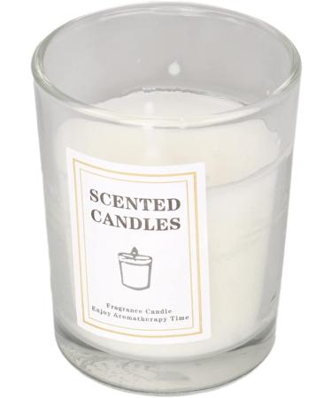 Scented White Soy Wax Candle | Rich Fragrance & Odor Removal | Elegant for Bedroom Office & Bar - International Shipping Available - Buy Online on GoSupps.com