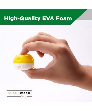 Practice Golf Balls (16-Pack) Limited-Flight Foam Golf Balls to Improve Your Swing - Dent Resistant Yellow Golf Balls Practice - Perfect for Indoors  Basement & Backyard. Perfect for Men and Kids. EVA - Buy Online on GoSupps.com