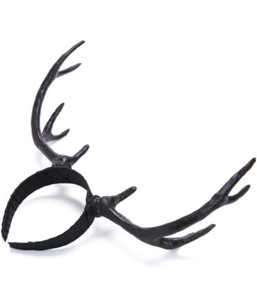 Frcolor Gothic Elk Antler Headband Hairband Christmas Head Boppers Hair Hoop for Women Adult Party Cosplay - Buy Online on GoSupps.com