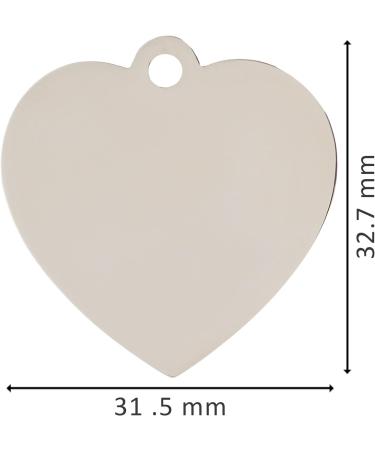 BWM Fashion Personalized Pet ID Tags Dog Tags | Dog Tag for Pets Laser Engraved & Personalised | ID Tags for Dogs & Cats | Durable Strong & Deeply Engraved - Large Heart Pink Large Pink - Buy Online on GoSupps.com